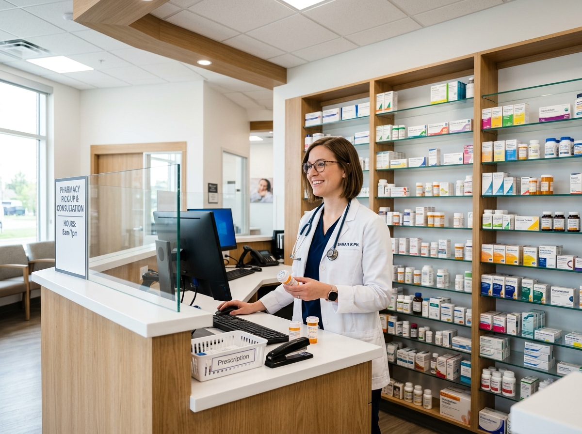 In-house clinic pharmacy at HealthFirst Clinics